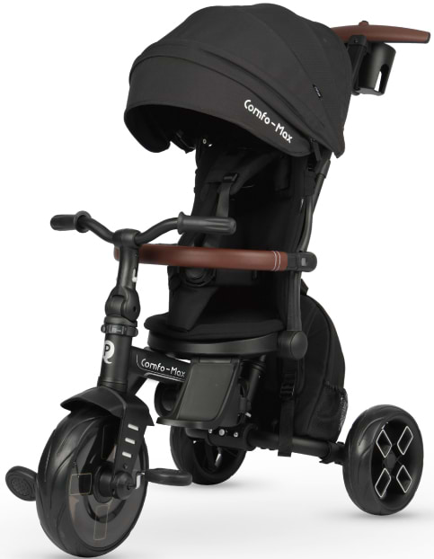 Трёхколёсный велосипед Qplay Comfo Max Black (T70 ComfoMaxBlack)